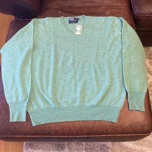 Polo by Ralph Lauren- V-Neck Sweater - 100% Cashmere NEW